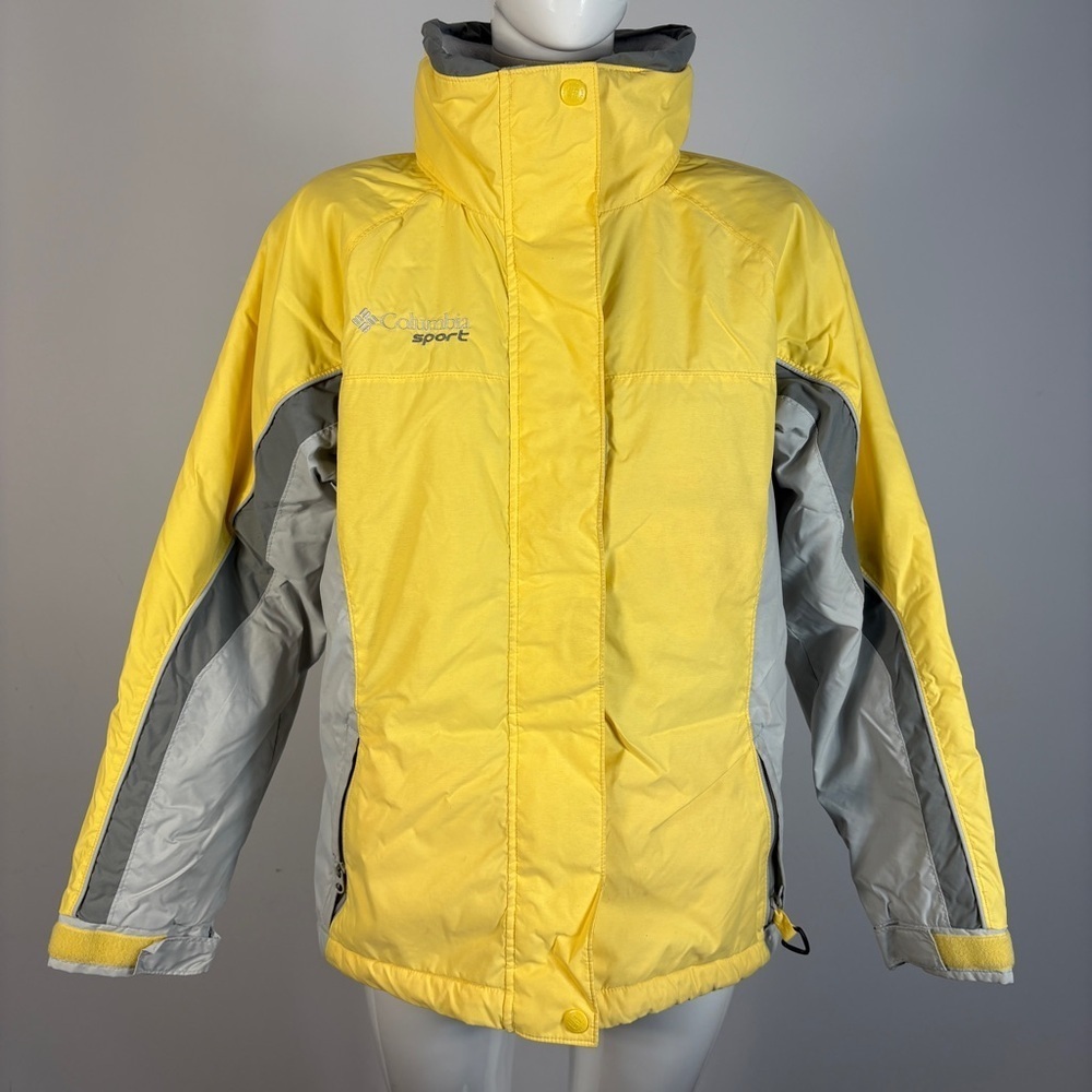 Columbia Sportswear Women's Yellow Grey Ski Jacket M